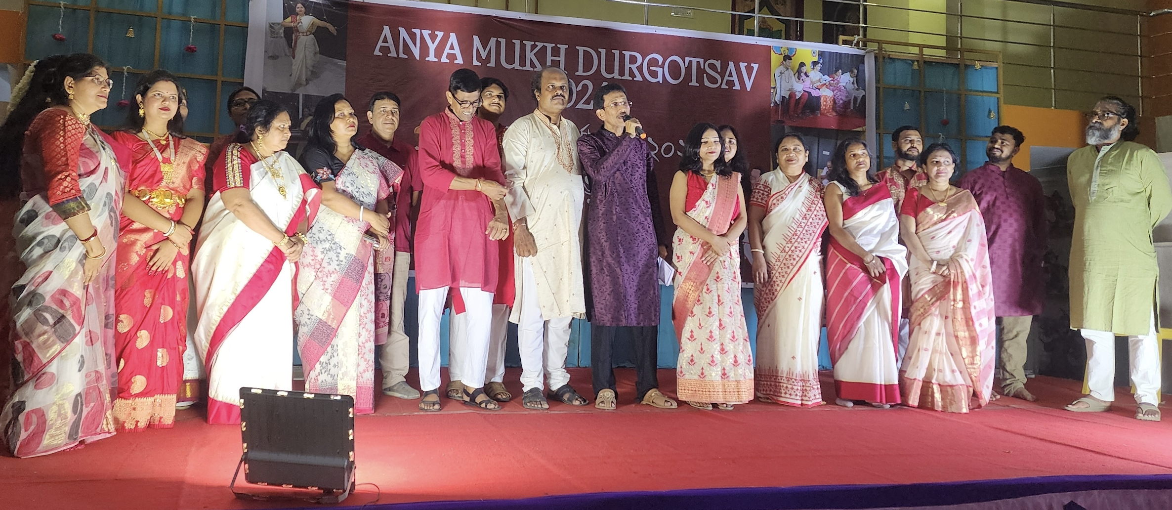 Diverse community members at cultural celebration